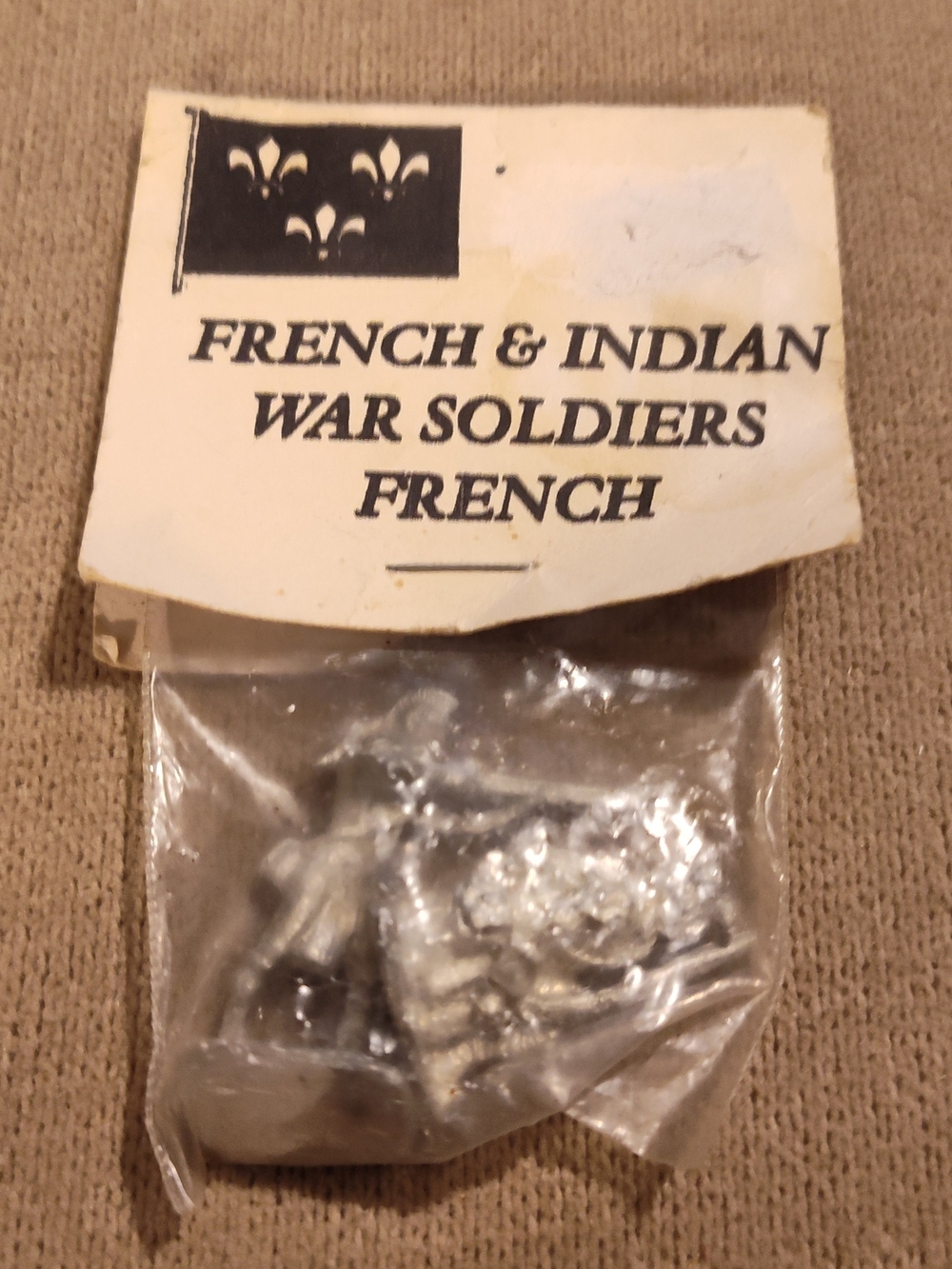 NWT!! French & Indian War Soldiers - Unpainted Metal Miniatures (French)